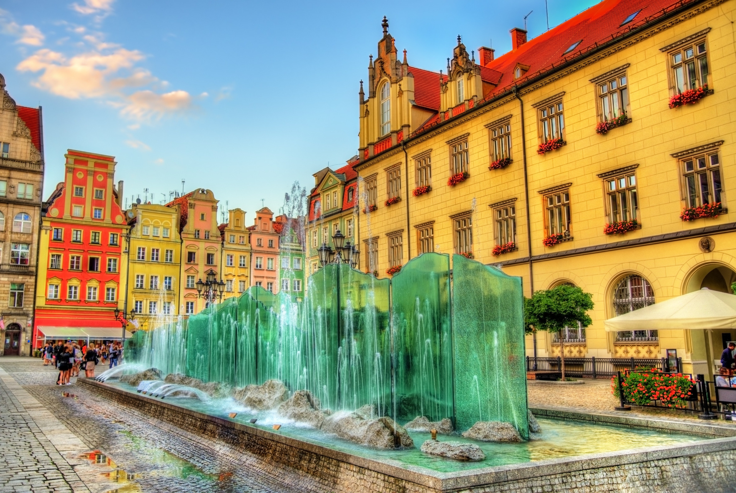 gläserner Brunnen auf dem Marktplatz in Breslau (Polen); Detektei Breslau (Polen), Detektiv Breslau (Polen), Privatdetektiv Breslau (Polen), Detektivteam Breslau (Polen)